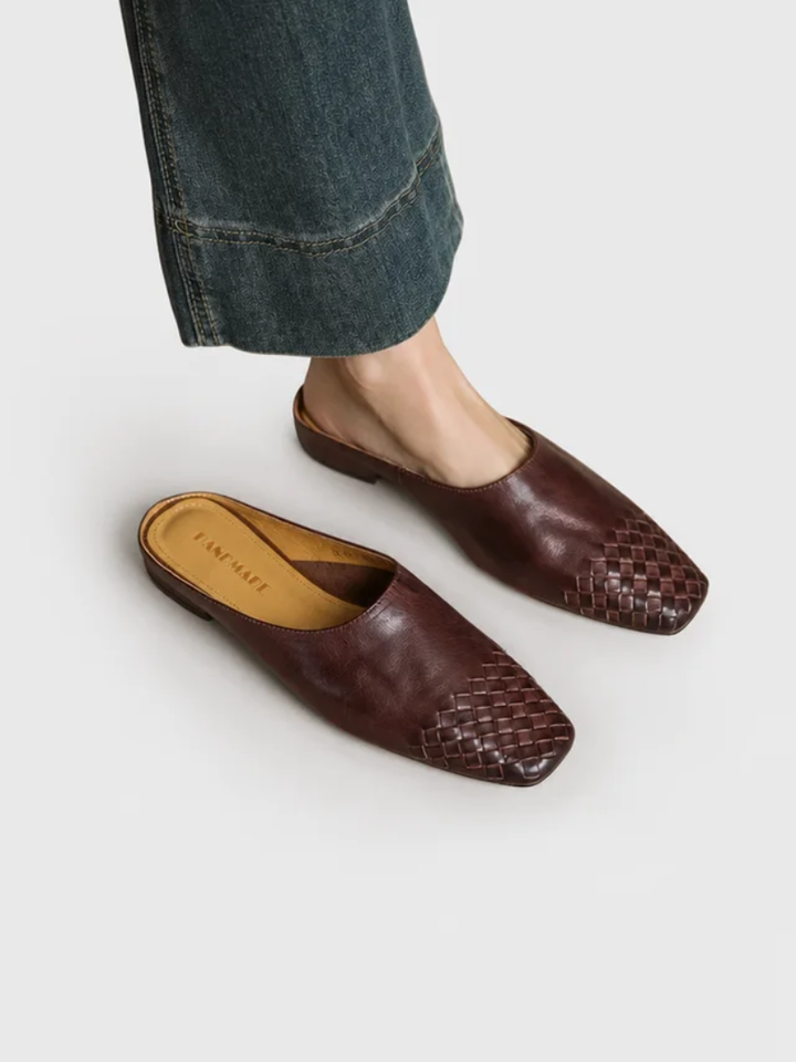 Viola Geniune Leather Mules