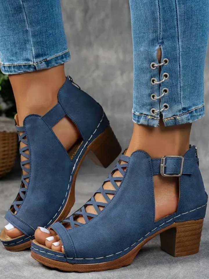 Aubrey™ | Elegant Wedge Sandals