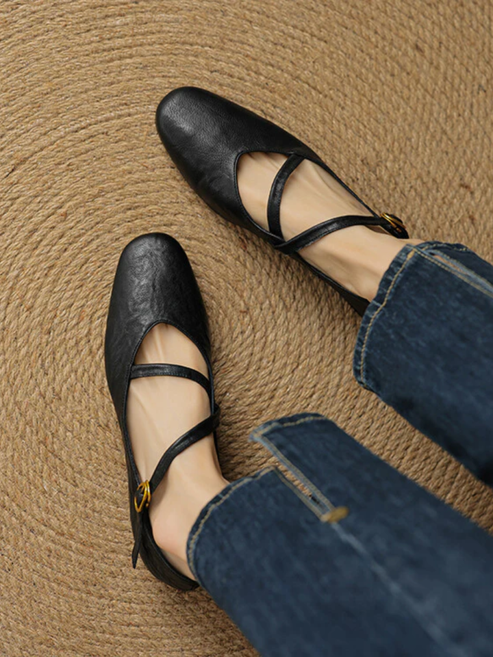 Elora Leather Flats
