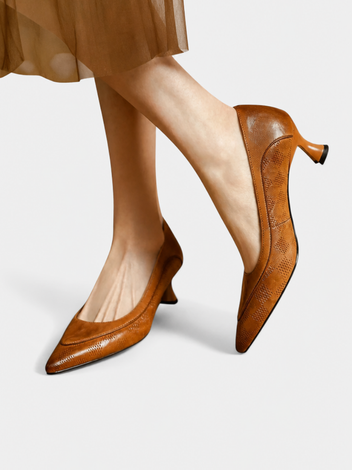 Amara Leather Heels