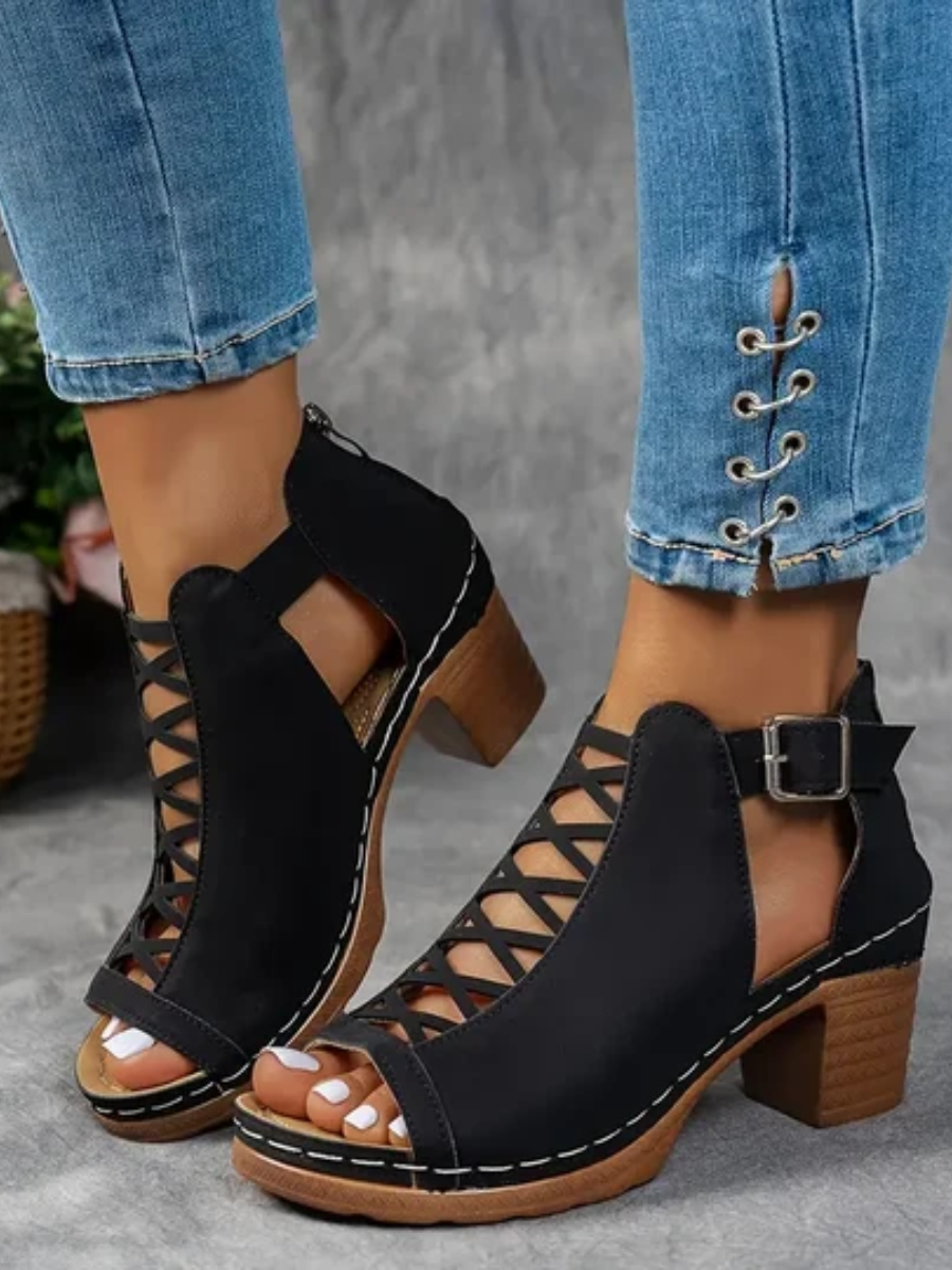 Aubrey™ | Elegant Wedge Sandals