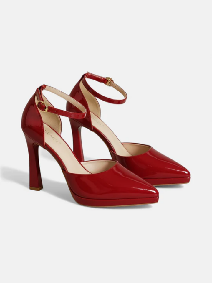 Evette Leather Heels