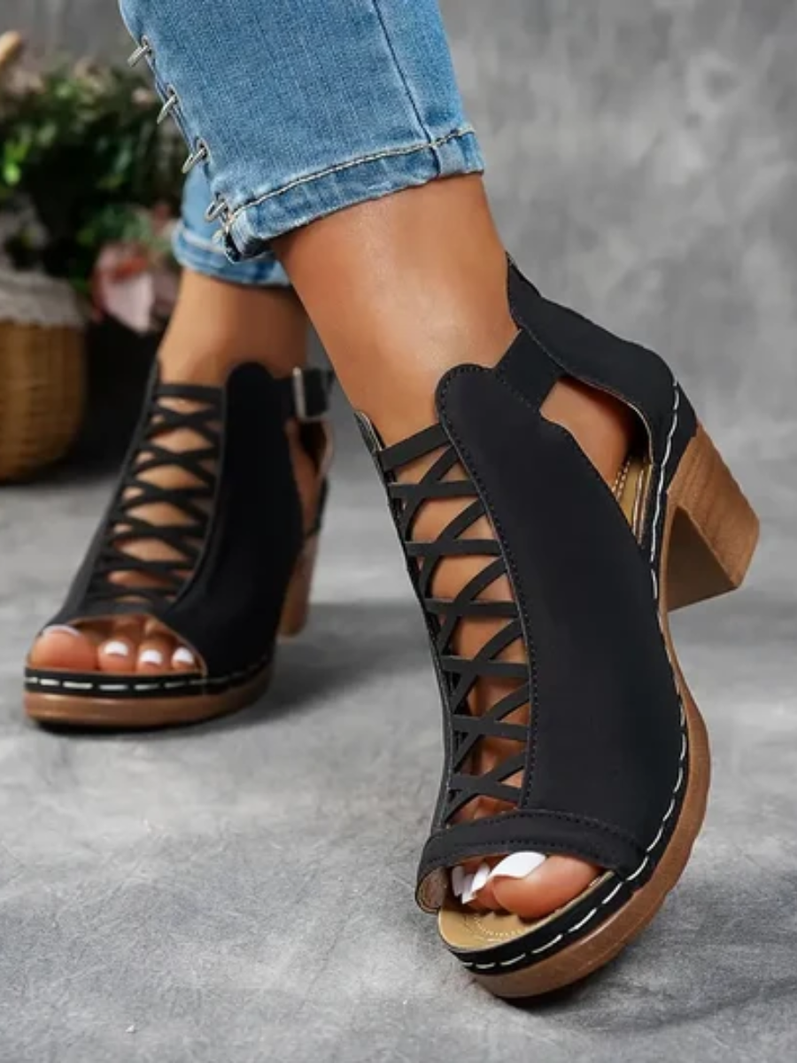 Aubrey™ | Elegant Wedge Sandals
