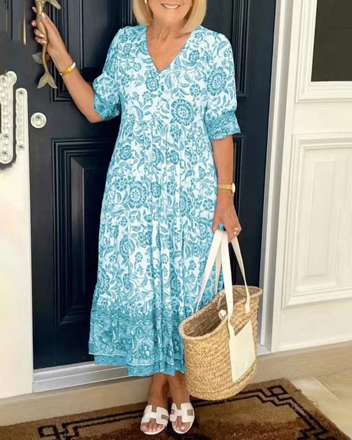 Keisha™ | Graceful V-Neck Floral