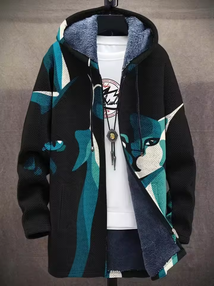 Mila | Art-Inspired Hooded Cardigan
