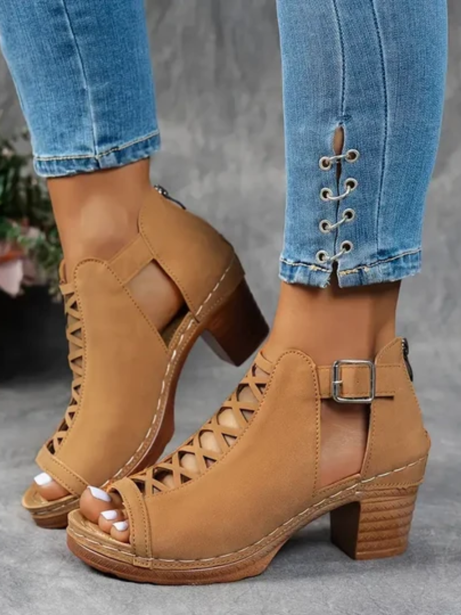 Aubrey™ | Elegant Wedge Sandals