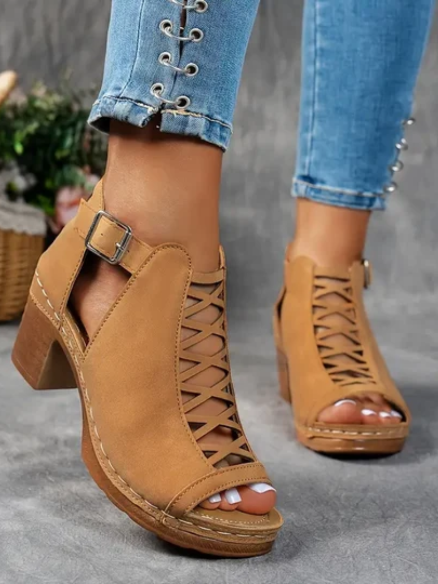 Aubrey™ | Elegant Wedge Sandals
