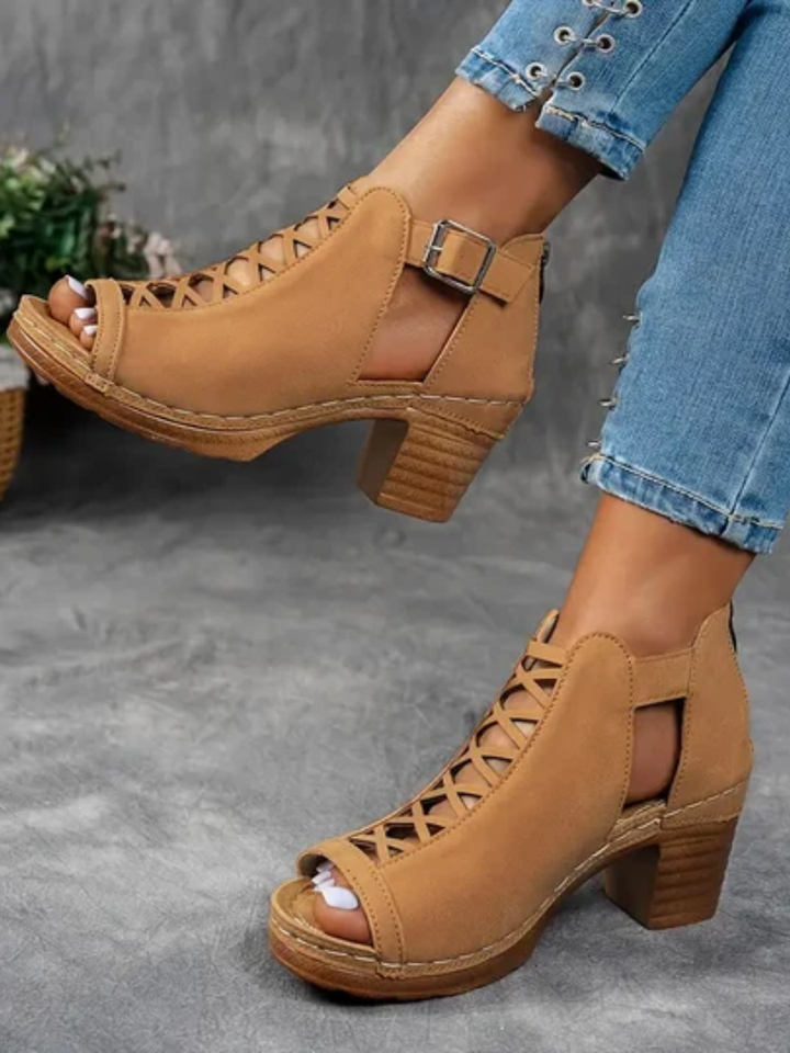 Aubrey™ | Elegant Wedge Sandals