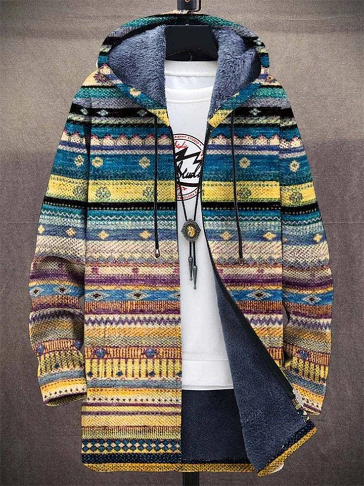 Chloe | Art-Inspired Hooded Cardigan