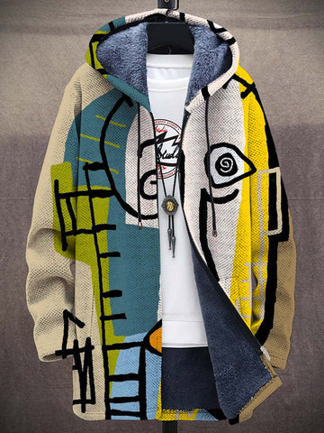 Harper | Art-Inspired Hooded Cardigan