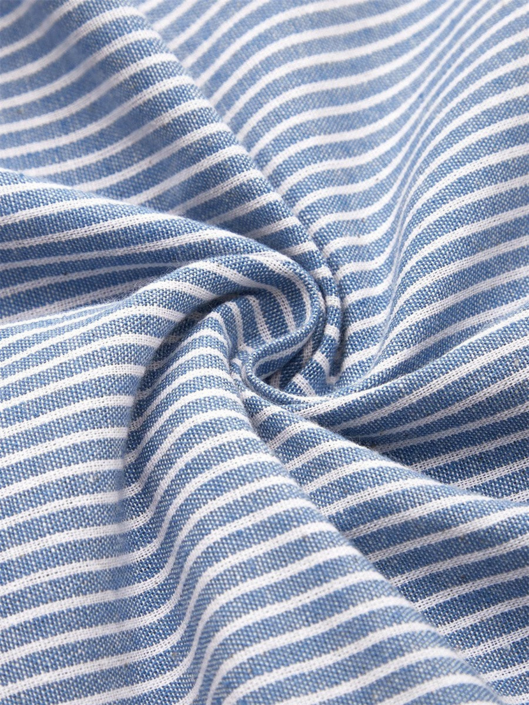 Briar | Women's Cotton Striped Button Detail Midi Dress