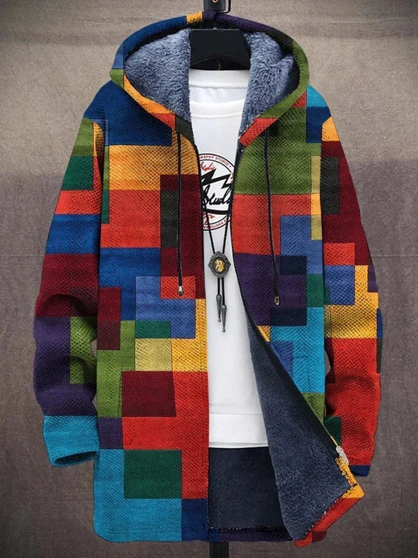 Aubrey | Art-Inspired Hooded Cardigan