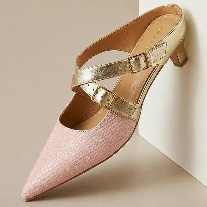 Zelle Genuine Leather Mules