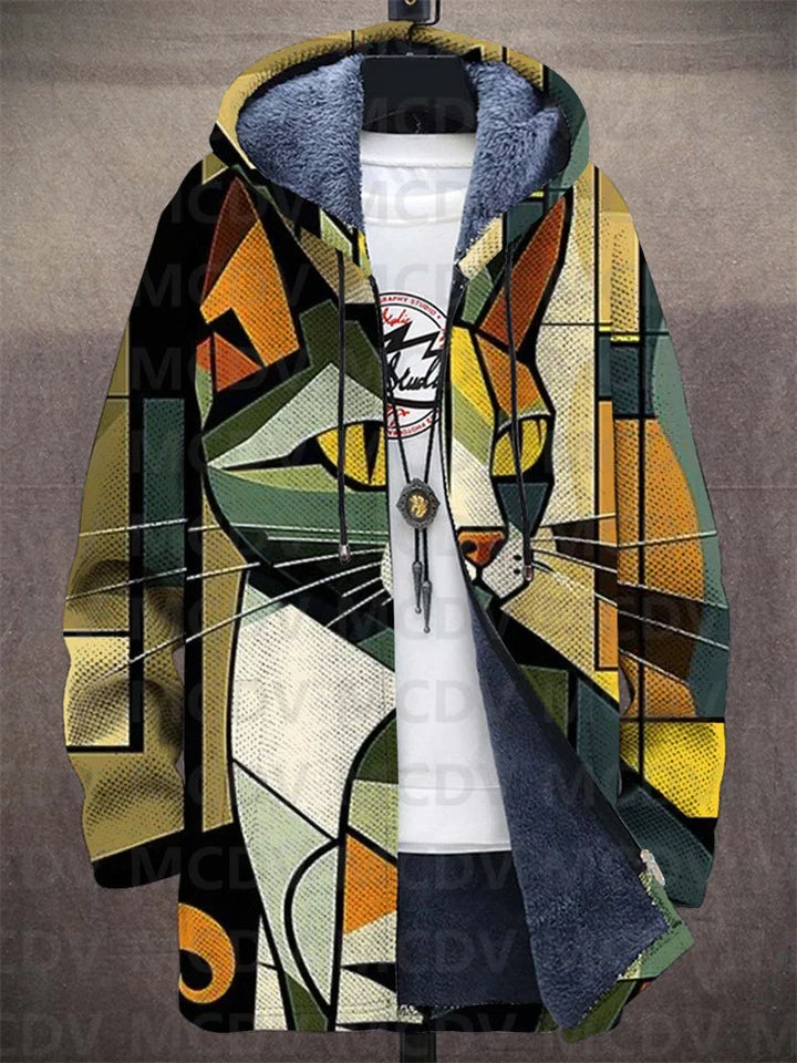 Mackenzie | Art-Inspired Hooded Cardigan
