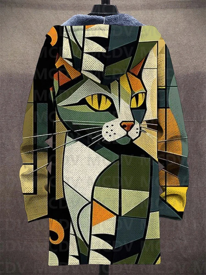 Mackenzie | Art-Inspired Hooded Cardigan