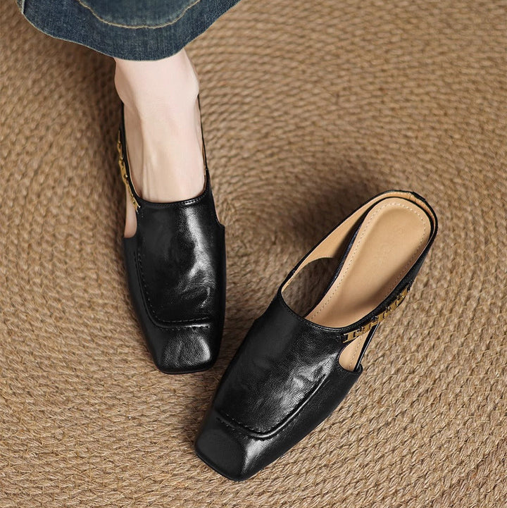 Avella Leather Mules