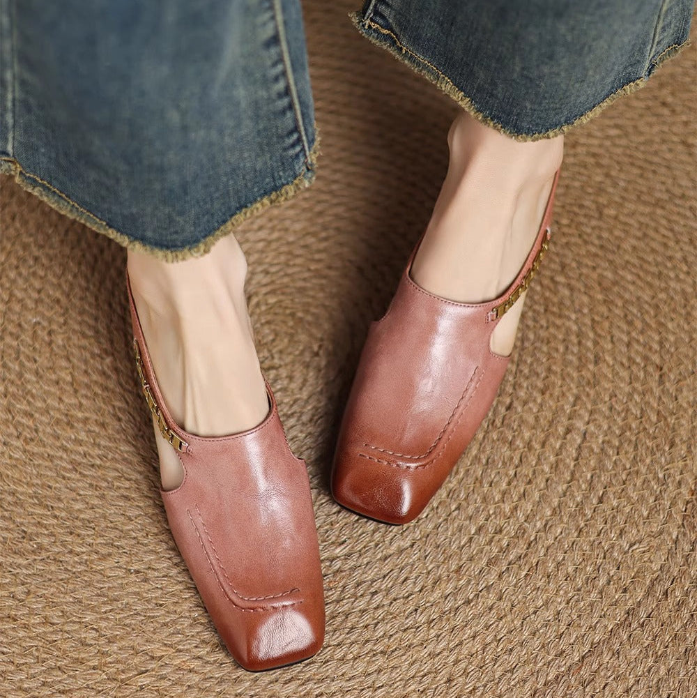 Avella Leather Mules