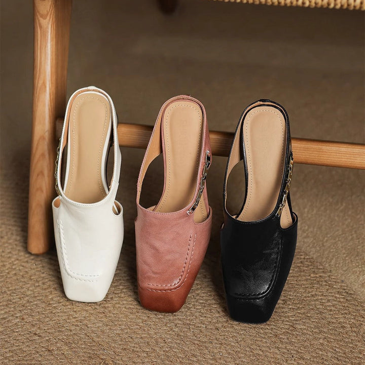 Avella Leather Mules