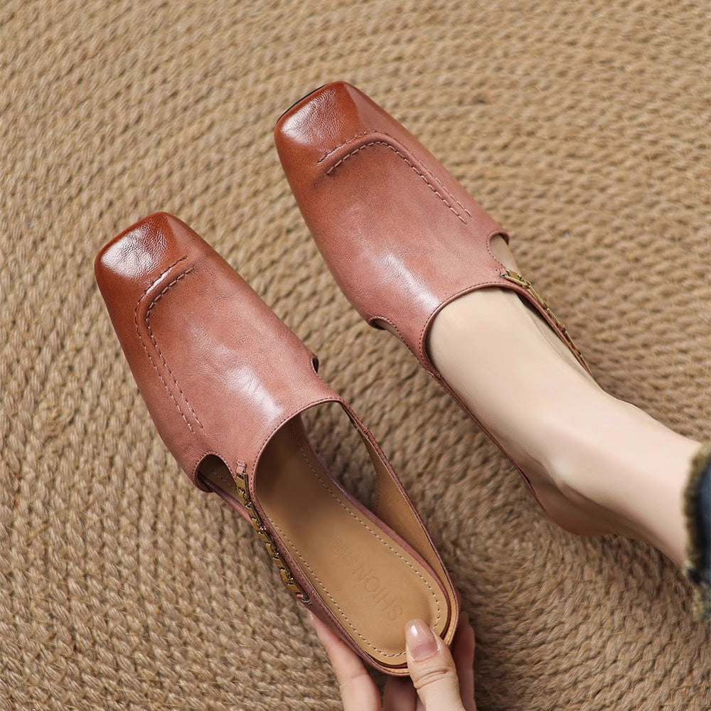 Avella Leather Mules