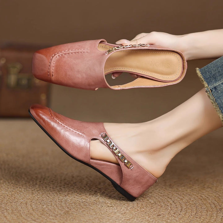 Avella Leather Mules