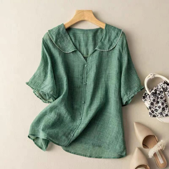 Paloma™ | Soft Collared Casual Blouse