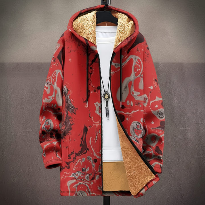 Scarlett | Art-Inspired Hooded Cardigan