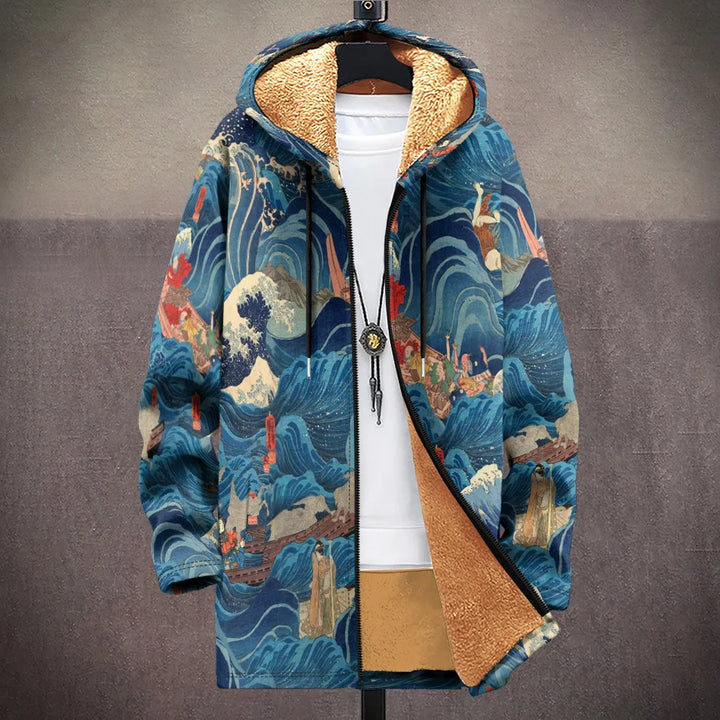 Ariana | Art-Inspired Hooded Cardigan