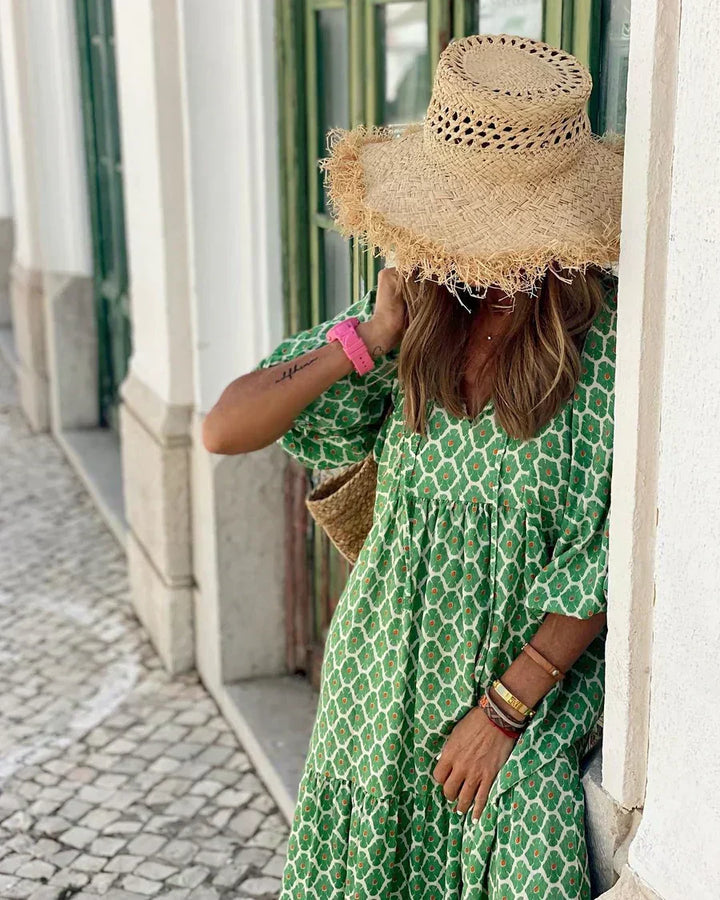 Fiona™ | Eclectic Boho Maximalist Dress