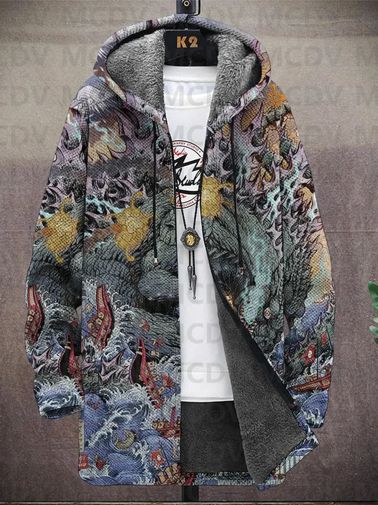 Harper | Art-Inspired Hooded Cardigan