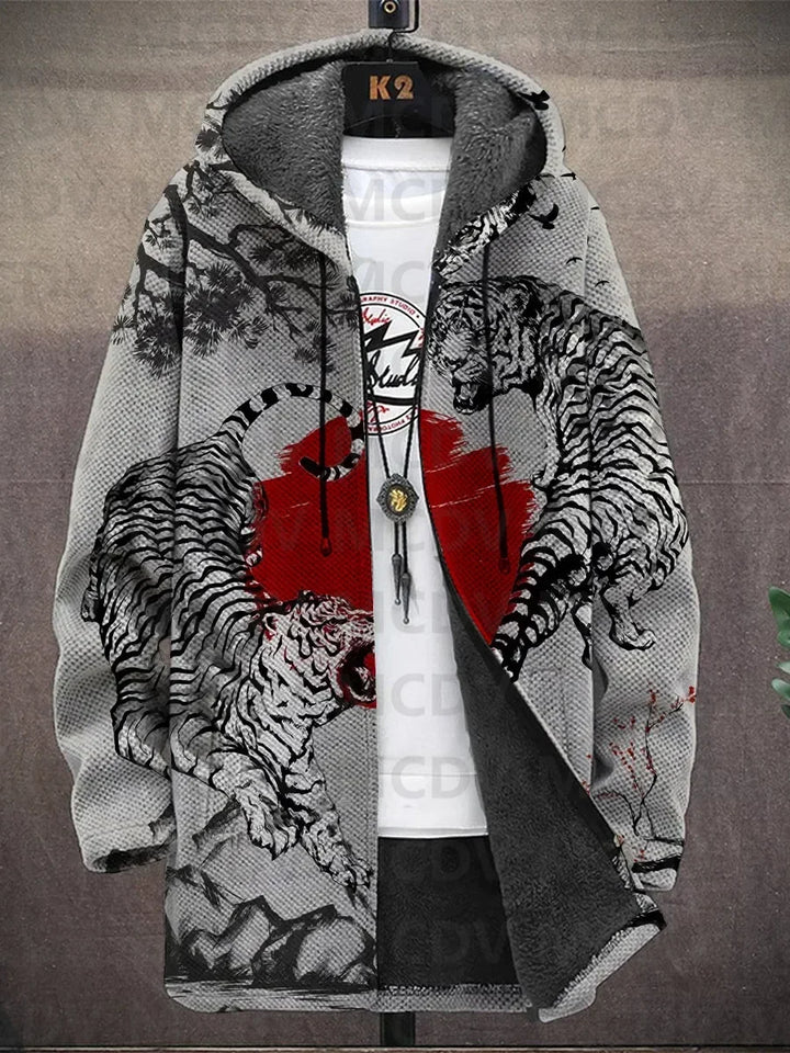 Harper | Art-Inspired Hooded Cardigan
