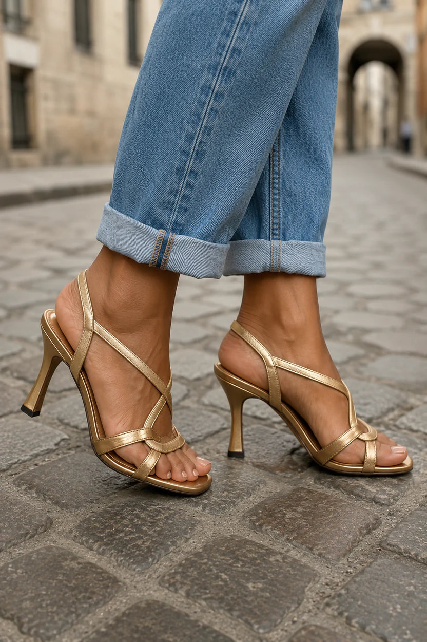 Ashley™ | Women's Cross-Strap Heeled Sandals