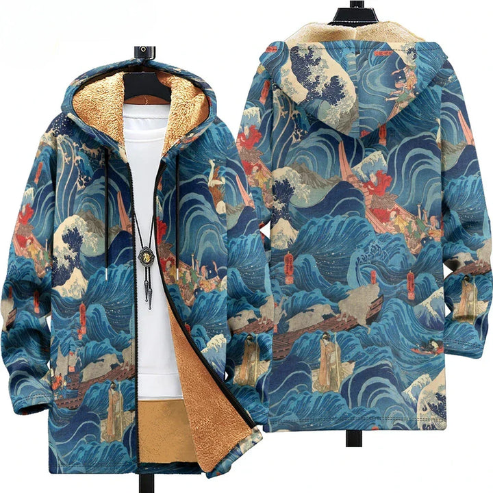 Ariana | Art-Inspired Hooded Cardigan