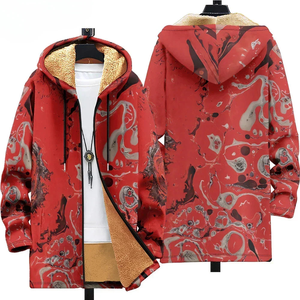 Scarlett | Art-Inspired Hooded Cardigan