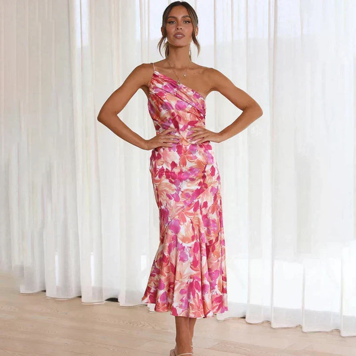 Eliza™ - Asymmetrical Strap Dress