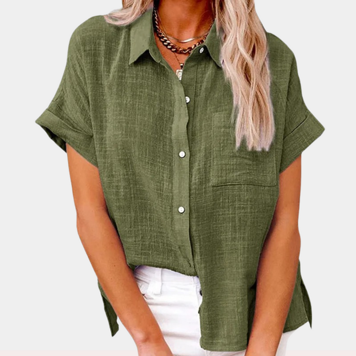Claudia™ | Lightweight Shirt with Front Pocket