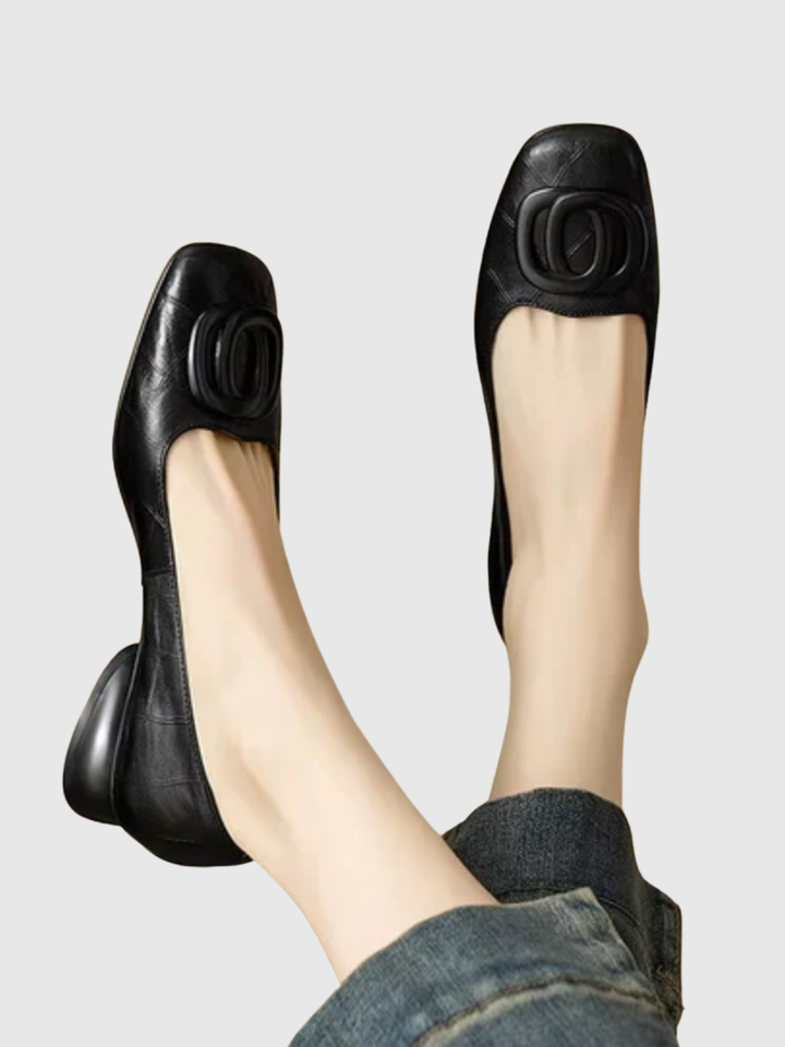 Opium Leather Flats