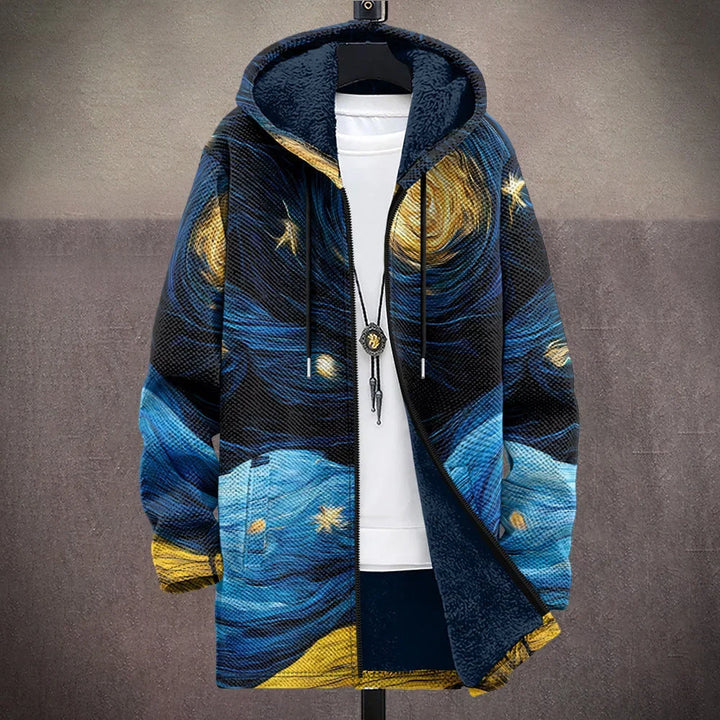Brianna | Art-Inspired Hooded Cardigan