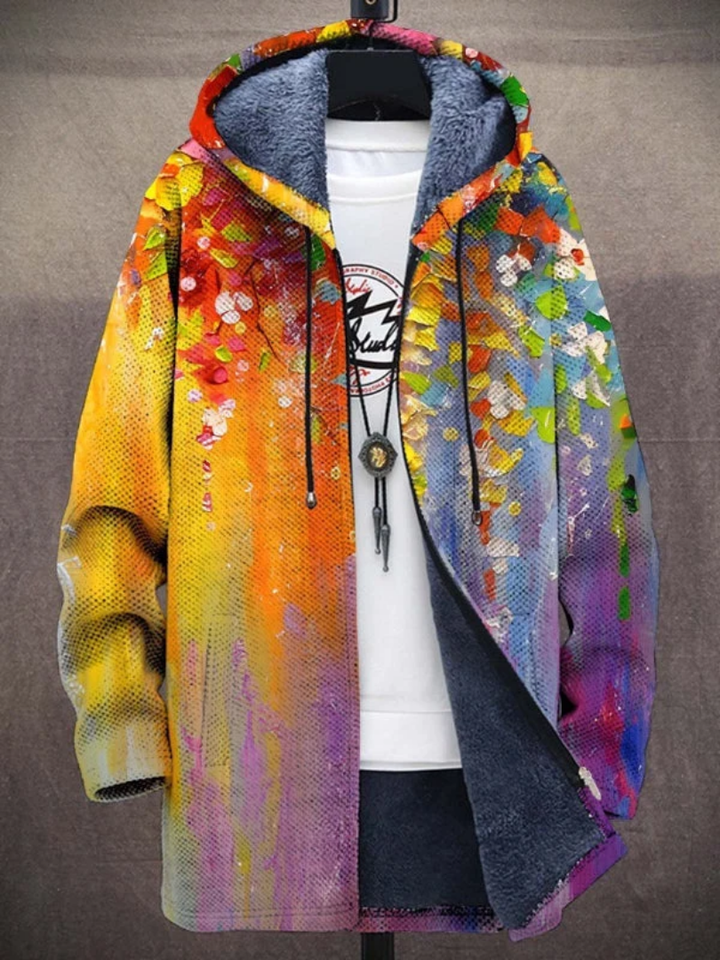 Reagan | Art-Inspired Hooded Cardigan