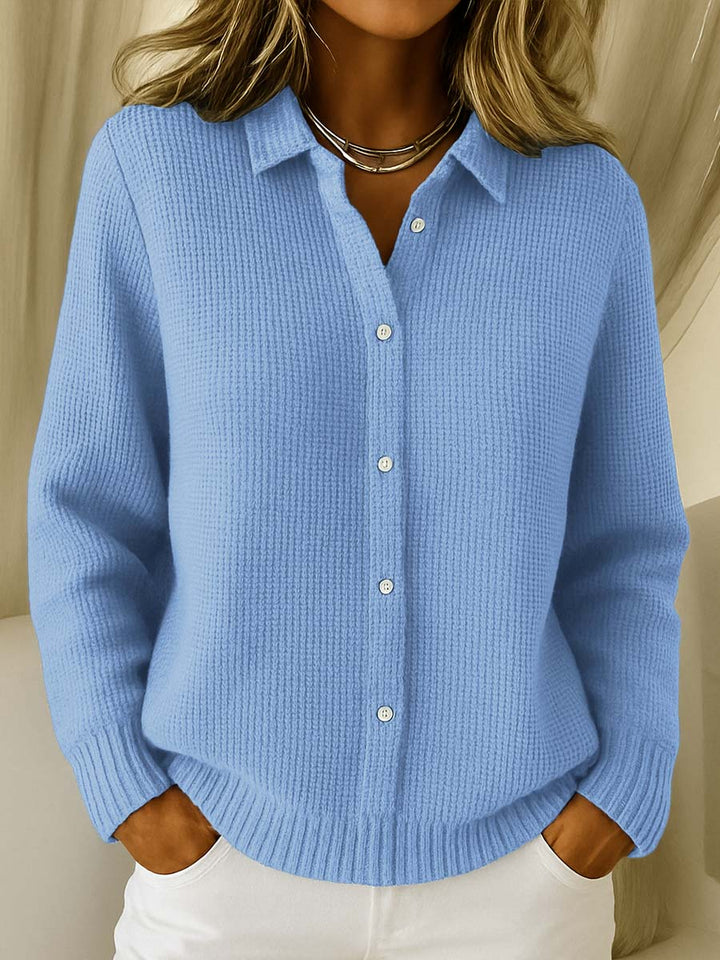 Katrina - Textured Knit Button Cardigan
