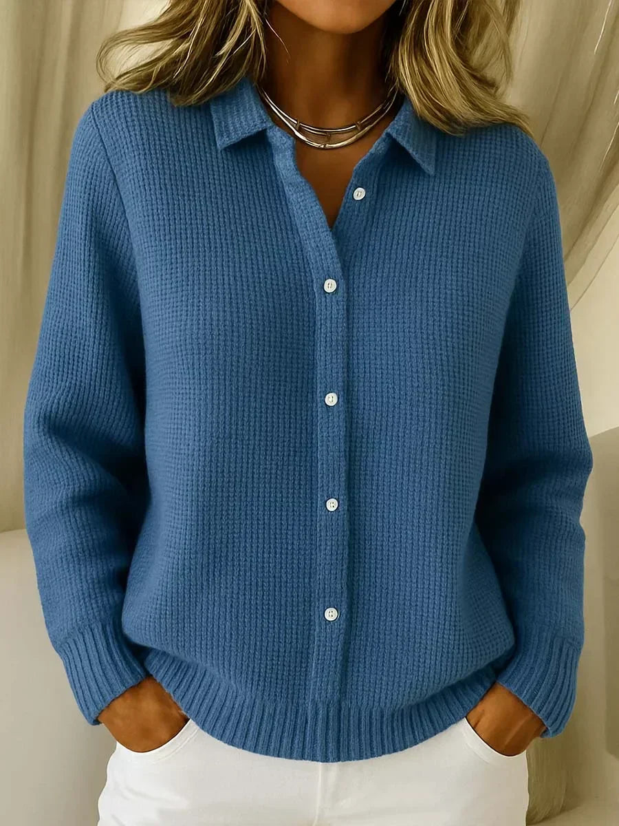 Katrina - Textured Knit Button Cardigan