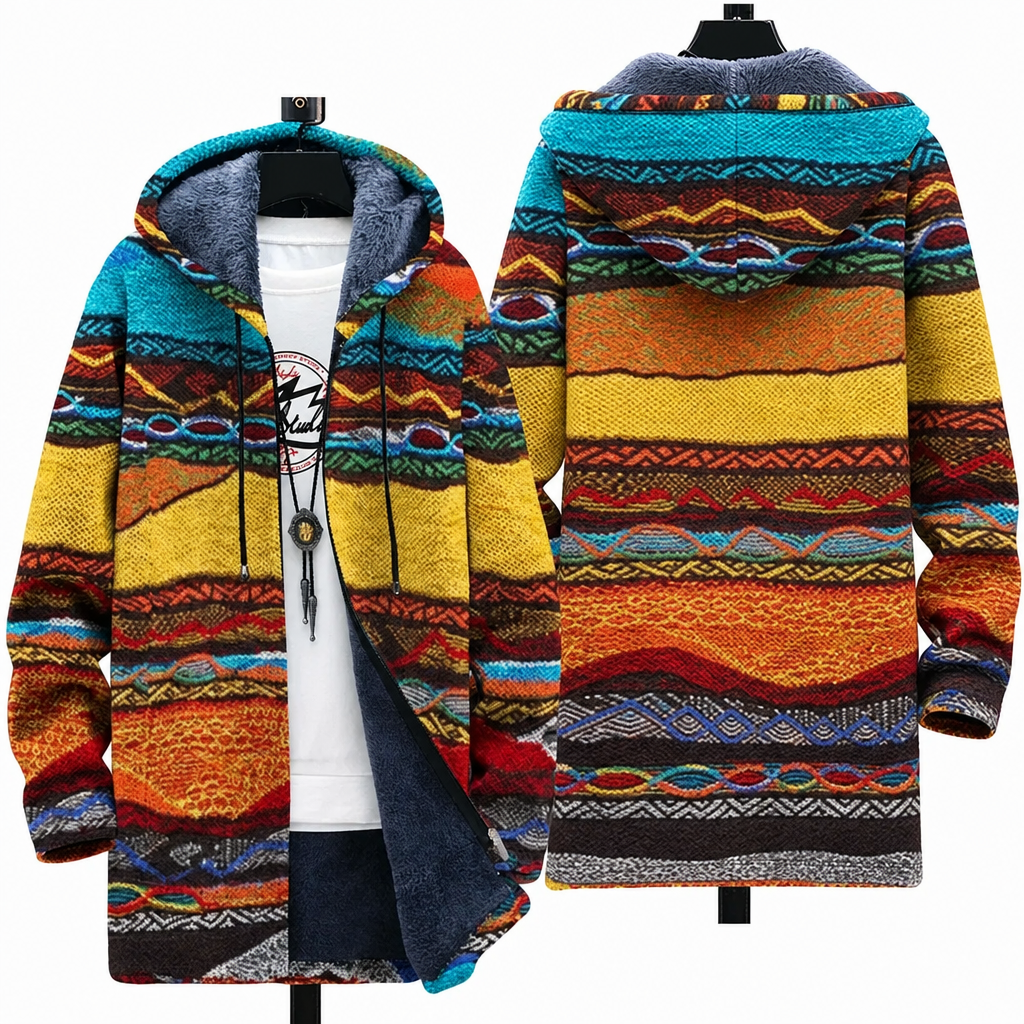 Brooklyn | Art-Inspired Hooded Cardigan