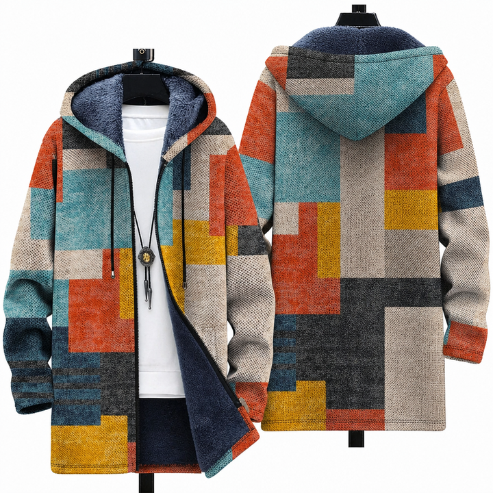 Skylar | Art-Inspired Hooded Cardigan