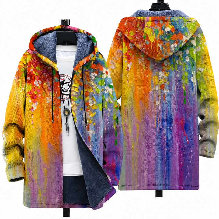 Reagan | Art-Inspired Hooded Cardigan
