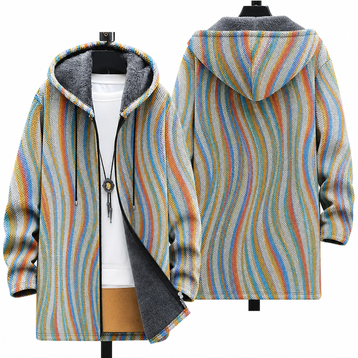 Linda | Art-Inspired Hooded Cardigan