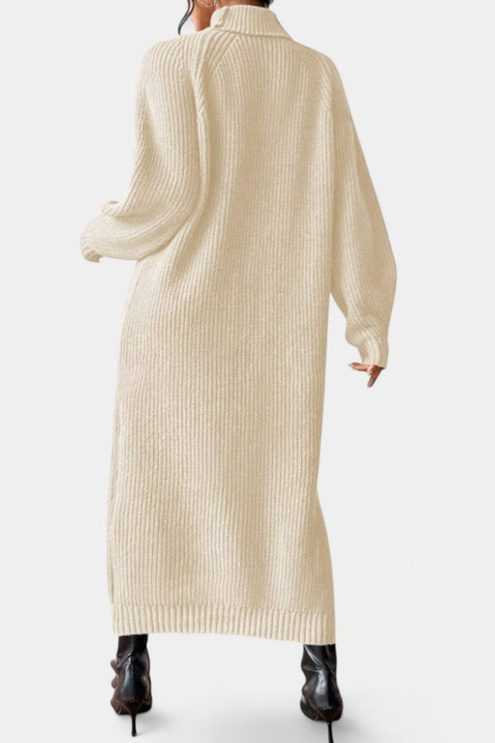 Liliriane Turtleneck Knitted Midi Dress