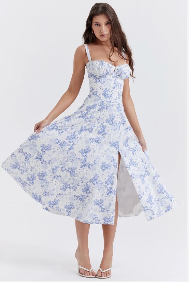 Lara™ - Printed Midi Dress