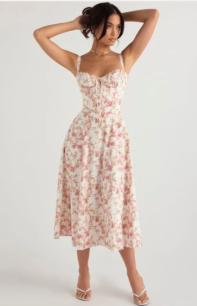 Lara™ - Printed Midi Dress