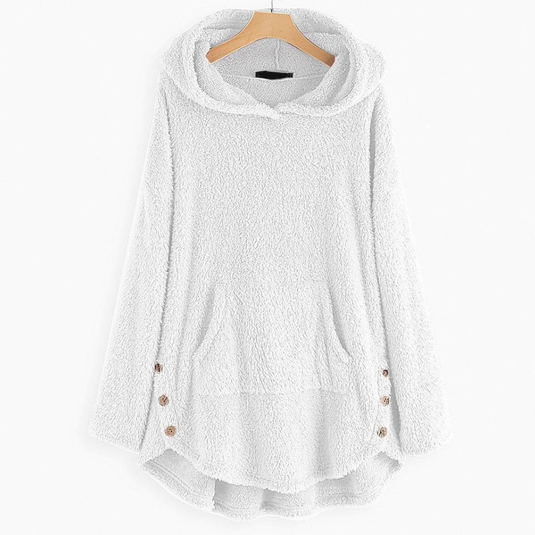 Luna | Women's Fleece Zip-Up Hooded Cat Pocket Sweater