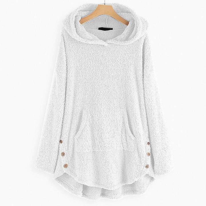 Luna | Women's Fleece Zip-Up Hooded Cat Pocket Sweater