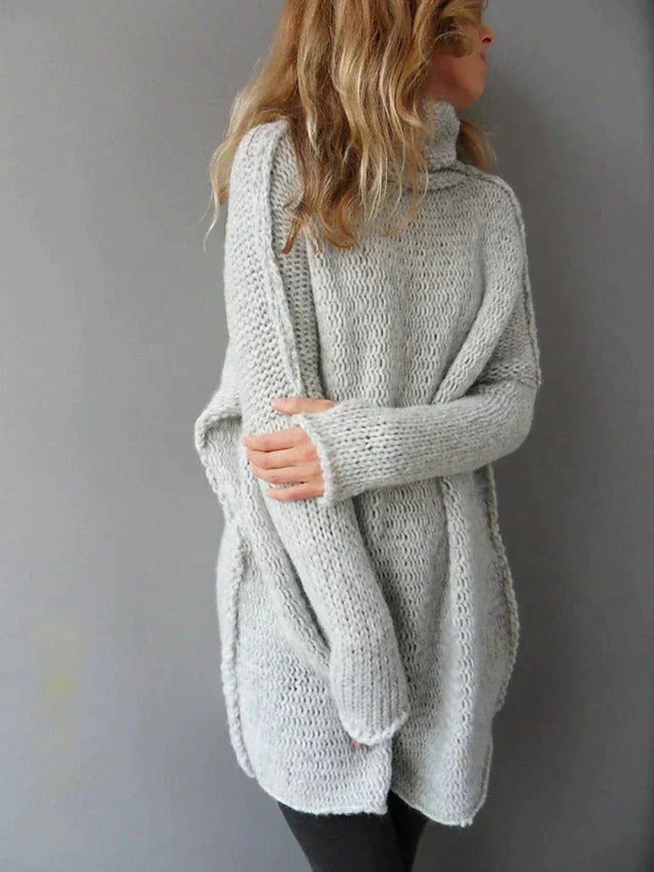 Olivia | Women's Oversized Chunky Knit Turtleneck Sweater